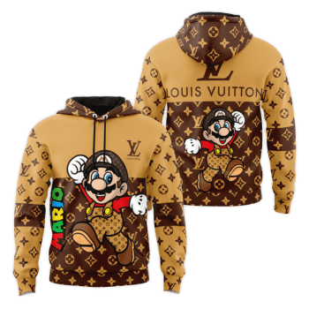 Louis Vuitton Mario Unisex Pullover 3D Hoodie Luxury Brand Gifts 2023-24 IHT2949