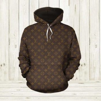 Louis Vuitton Monogram Unisex 3D Hoodie For Men Women Luxury Pullover LV IHT1053