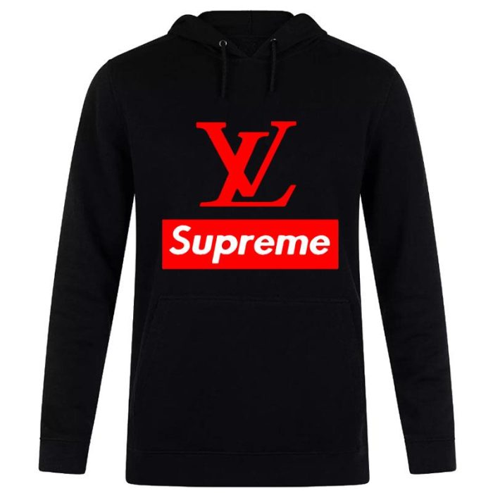 Louis Vuitton Supreme Unisex Pullover Hoodie