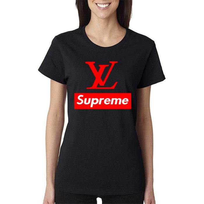 Louis Vuitton Supreme Women Lady T-Shirt