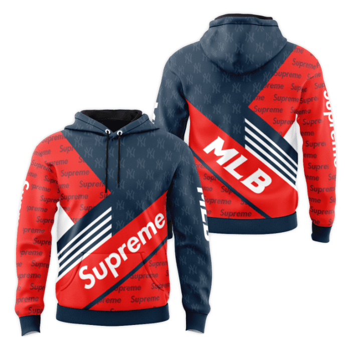 MLB Supreme Unisex Pullover 3D Hoodie Luxury Brand Gifts 2023-24 IHT3279