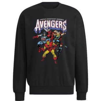 Marvel Avengers Classic Vintage Group Shot Unisex Sweatshirt