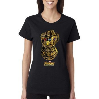 Marvel Avengers Infinity War Gauntlet Gems Women Lady T-Shirt