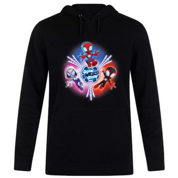 Marvel Spidey and His Amazing Friends Glow Webs Glow Icon Unisex Pullover Hoodie