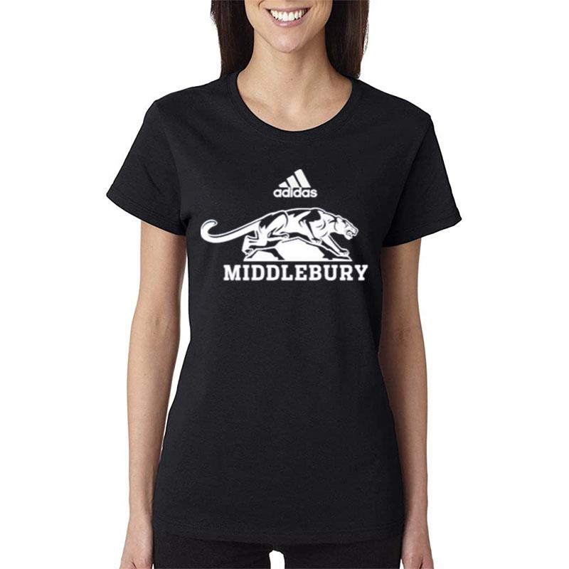 Middlebury-Panther-Adidas-Women-Lady-T-Shirt Middlebury Panther Adidas Women Lady T-Shirt