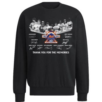 New York Mets 1962 2022 60Th Anniversary Signatures Thank You For The Memories Unisex Sweatshirt