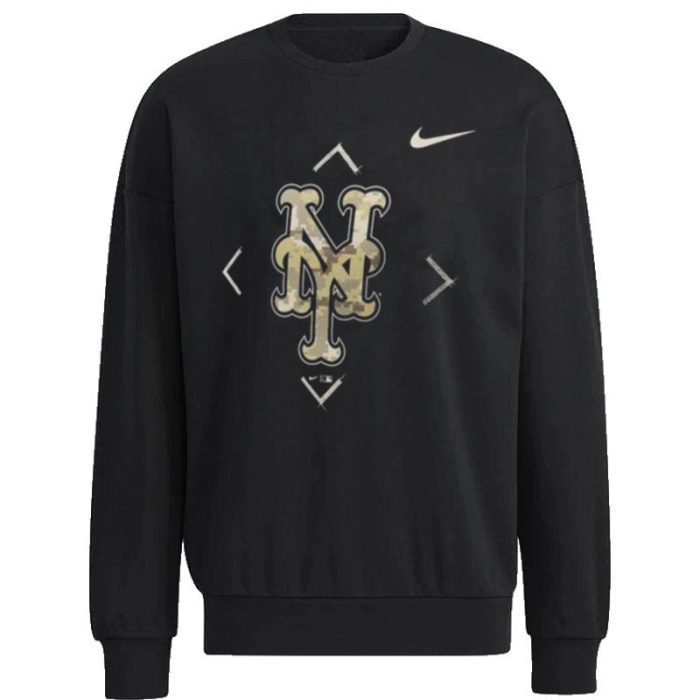 New York Mets Nike 2023 Camo Logo Unisex Sweatshirt