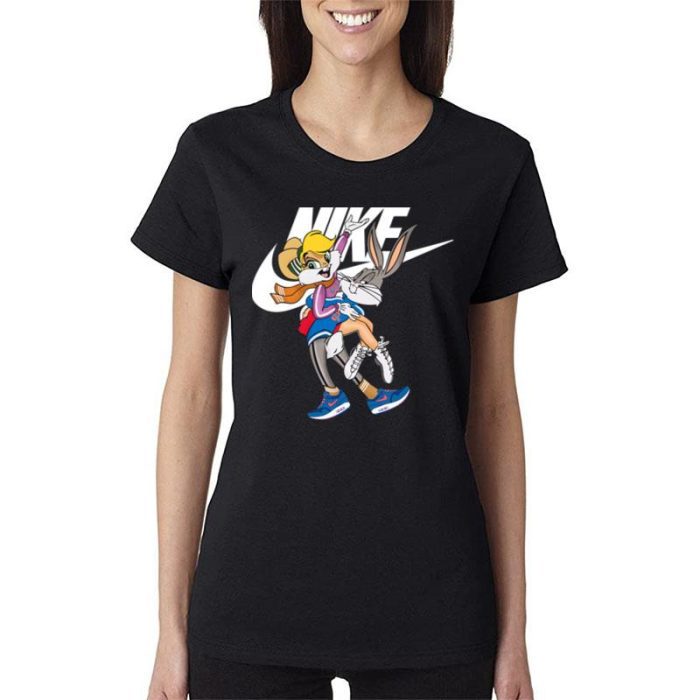 Nike Bugs And Lola Bunny Space Jam Women Lady T-Shirt