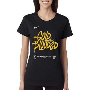 Nike Golden State Warriors Gold Blooded 2023 Nba Playoff Women Lady T-Shirt