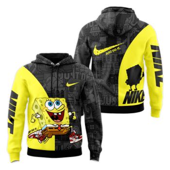 Nike Spongebob Unisex Pullover 3D Hoodie Luxury Brand Gifts 2023-24 IHT3005