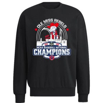 Ole Miss Logo NCAA Baseball National Champions 2022 Ole Miss Rebels Unisex Sweatshirt