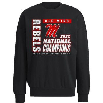 Ole Miss Rebels 2022 NCAA Baseball College World Series Champions Pitching Mound Tri Blend Unisex Sweatshirt
