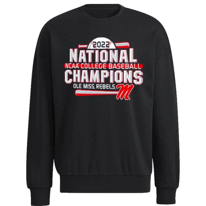 Ole Miss Rebels 2022 NCAA Baseball College World Series Champions Unisex Sweatshirt