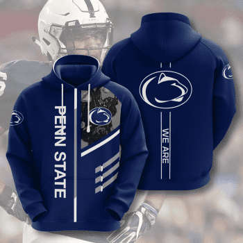 Penn State Nittany Lions We Are Penn State 3D Unisex Pullover Hoodie - Neon Blue IHT2497