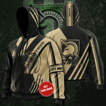 Personalized Army Black Knights Claws 3D Unisex Pullover Hoodie - Black Yellow IHT2276