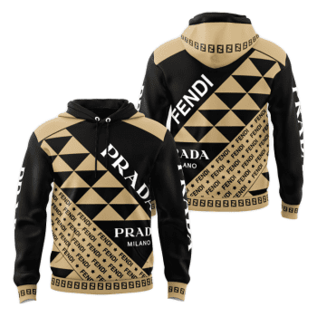 Prada Fendi Unisex Pullover 3D Hoodie Luxury Brand Gifts 2023-24 IHT3251