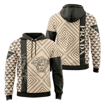 Prada Versace Unisex Pullover 3D Hoodie Luxury Brand Gifts 2023-24 IHT3308