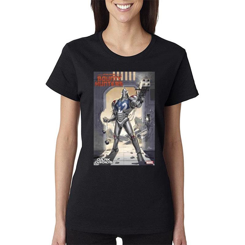 Star-Wars-Bounty-Hunters-Dark-Droids-Women-Lady-T-Shirt Star Wars Bounty Hunters Dark Droids Women Lady T-Shirt