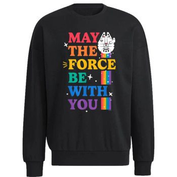 Star Wars Pride May The Force Be With You Rainbow Falcon Unisex Sweatshirt