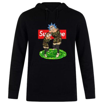 Supreme Bape Rick And Morty Unisex Pullover Hoodie