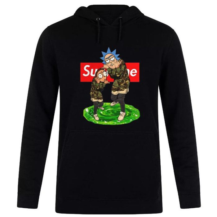 Supreme Bape Rick And Morty Unisex Pullover Hoodie