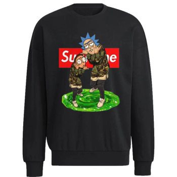 Supreme Bape Rick And Morty Unisex Sweatshirt