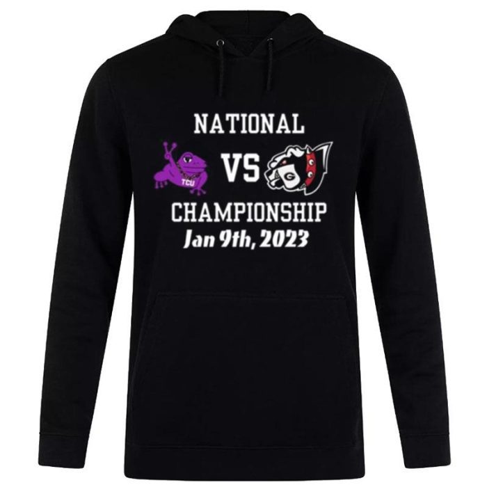 Tcu Horned Frog Vs Georgia Bulldogs 2023 National Championship Unisex Pullover Hoodie