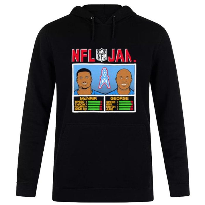 Tennessee Titans Steve Mcnair Eddie George NFL Jam Unisex Pullover Hoodie