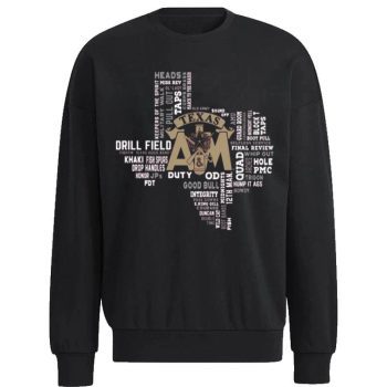 Texas A&M Aggies Corps Of Cadets Verbiage Unisex Sweatshirt