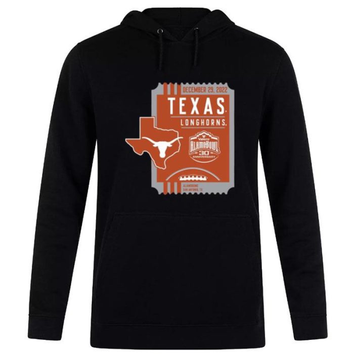 Texas Longhorns 2022 Valero Alamo Bowl Bound Unisex Pullover Hoodie