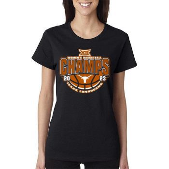 Texas Longhorns 2023 Big 12  Champions Women Lady T-Shirt