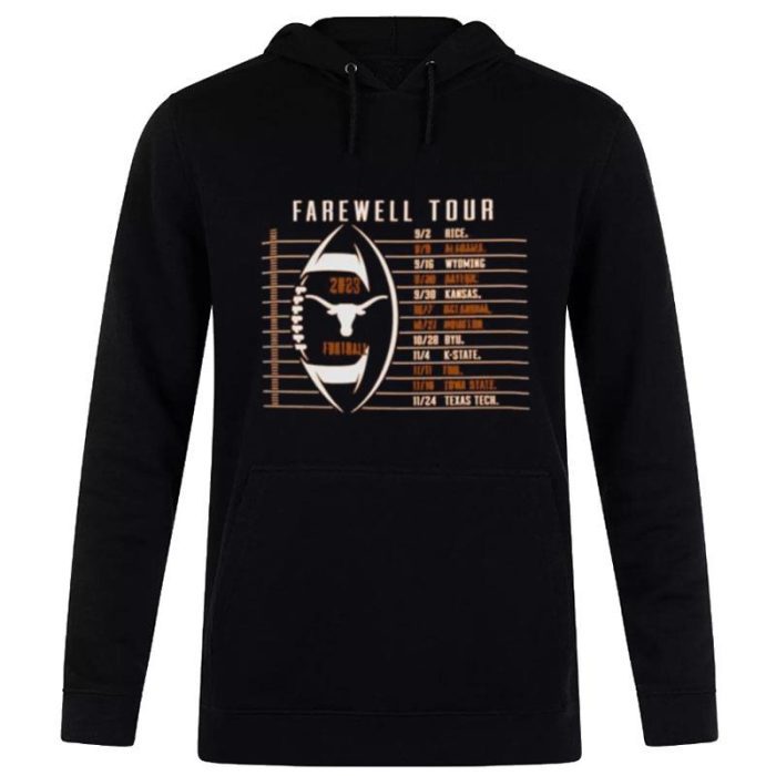 Texas Longhorns 2023 Football Schedule Unisex Pullover Hoodie