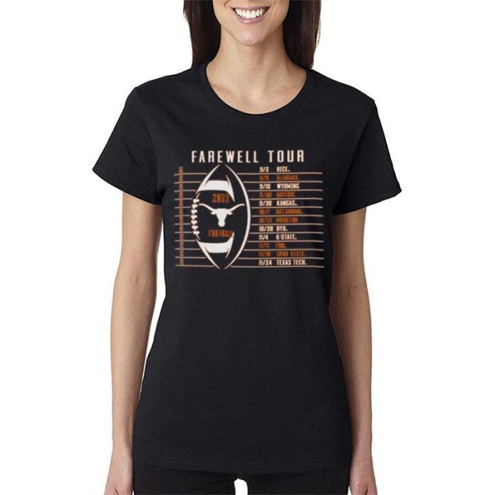 Texas Longhorns 2023 Football Schedule Women Lady T-Shirt