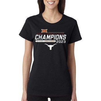 Texas Longhorns  Swimming & Diving 2023 Big 12 Champions Women Lady T-Shirt