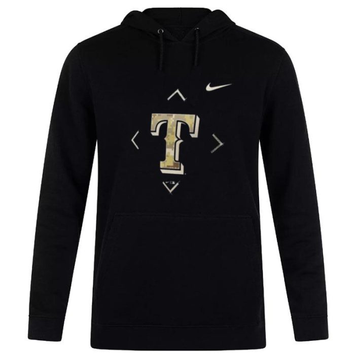 Texas Rangers Nike Camo Logo 2023 Unisex Pullover Hoodie