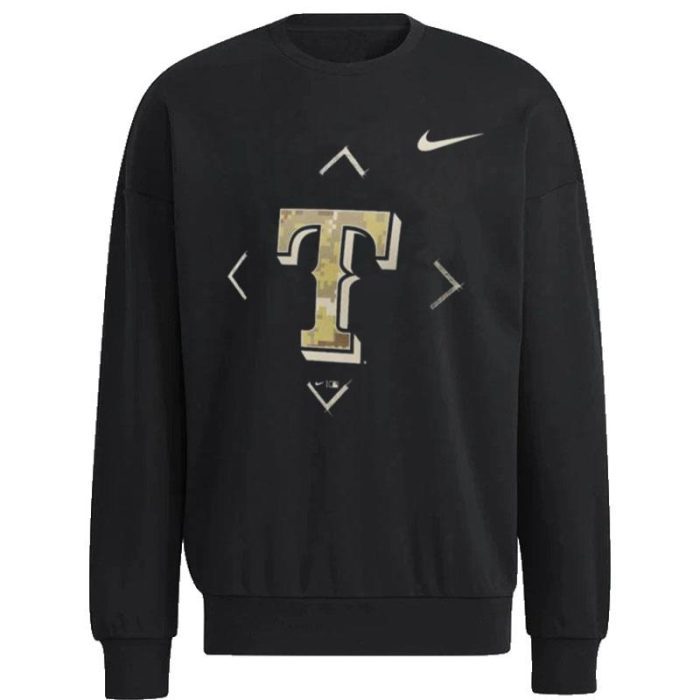Texas Rangers Nike Camo Logo 2023 Unisex Sweatshirt