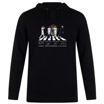 The Goes And Junior And Benzema And Ancelotti Abbey Road 2022 Uefa Champions League Real Madrid Cf Unisex Pullover Hoodie