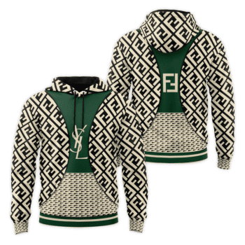 Yves Saint Laurent Fendi Unisex Pullover 3D Hoodie Luxury Brand Gifts 2023-24 IHT3254