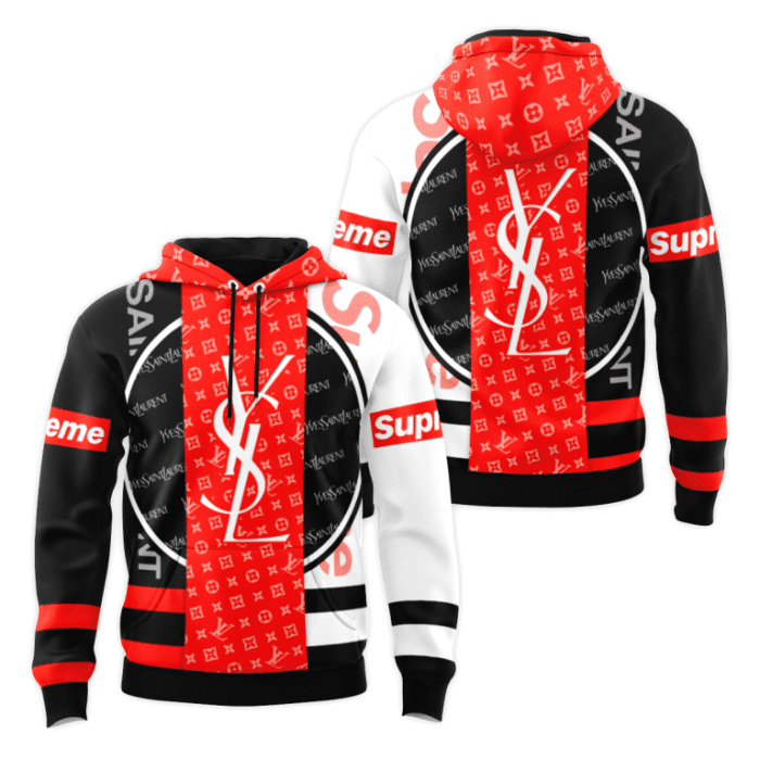 Yves Saint Laurent Supreme Unisex Pullover 3D Hoodie Luxury Brand Gifts 2023-24 IHT3270