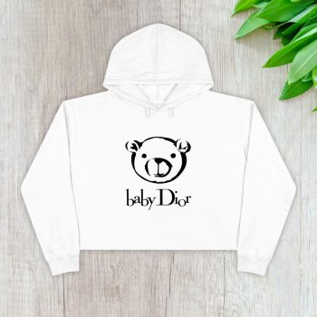 Baby Dior Logo Luxury Crop Pullover Hoodie For Lady CPH1182