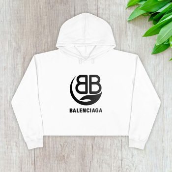 Balenciaga Bb Logo Luxury Crop Pullover Hoodie For Lady CPH1015