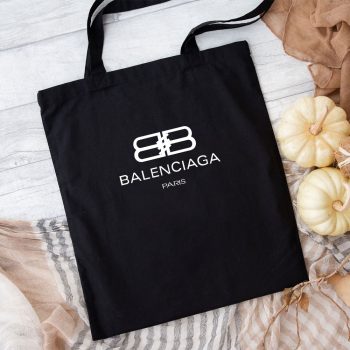 Balenciaga Bb Paris Logo Luxury Cotton Canvas Tote Bag TTB1007