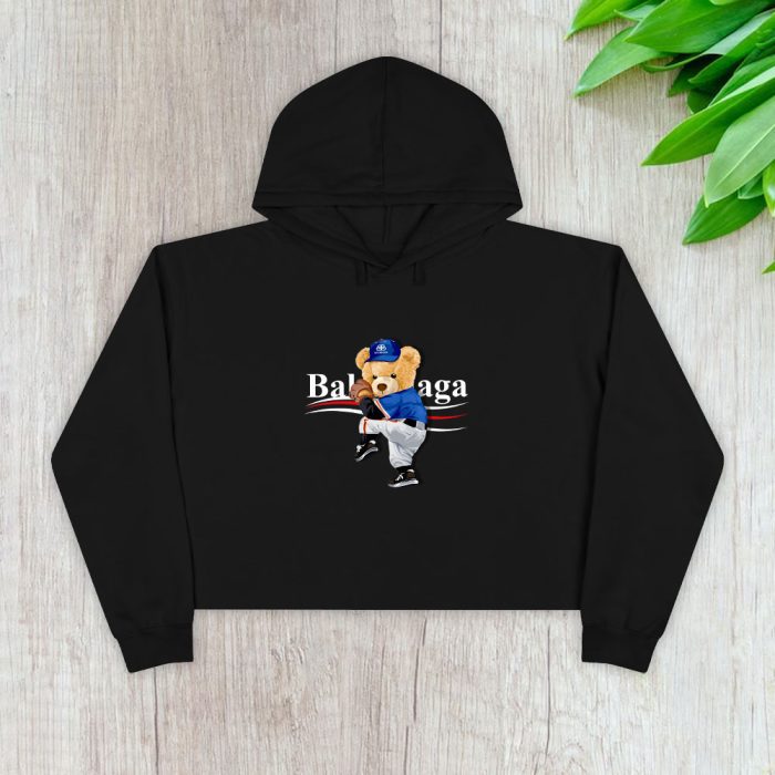 Balenciaga Teddy Bear Crop Pullover Hoodie For Lady CPH1034