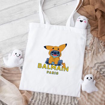 Balmain Paris Stitch Pokemon Cotton Canvas Tote Bag TTB1059