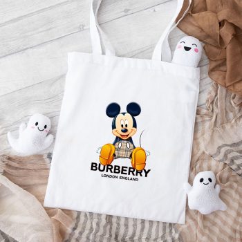 Burberry Mickey Mouse Cotton Canvas Tote Bag TTB1096