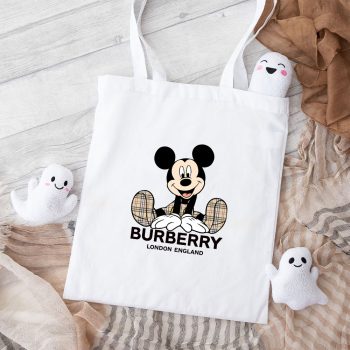 Burberry Mickey Mouse Cotton Canvas Tote Bag TTB1097