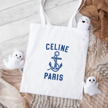 Celine Paris 70'S Anchor Cotton Canvas Tote Bag TTB1138