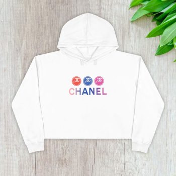 Chane Colorful Logo Crop Pullover Hoodie For Lady CPH1148