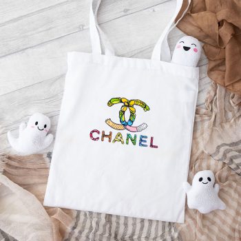Chanel Colorful Logo Cotton Canvas Tote Bag TTB1150