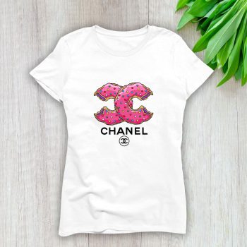 Chanel Doughnut Logo Lady T-Shirt Luxury Tee For Women LDS1167